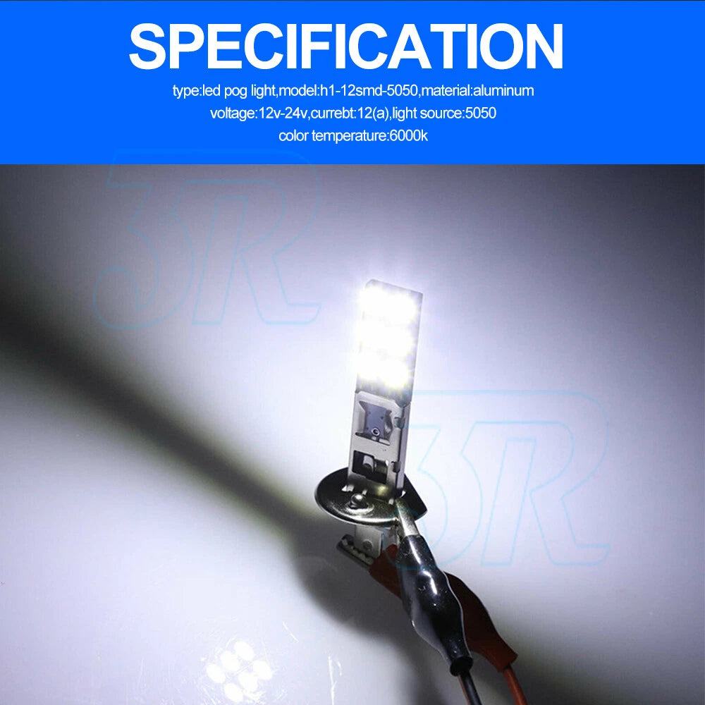 2PC NEW H1 6000K Super White 55W LED Headlight Bulbs Kit Fog Driving-Light - view 6