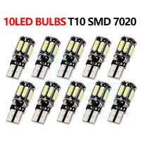 4X T10 LED CANBUS 12V W5W 7020 COOL WHITE CAR TAIL SIDE LIGHTS TURN PARK BULB - view 1
