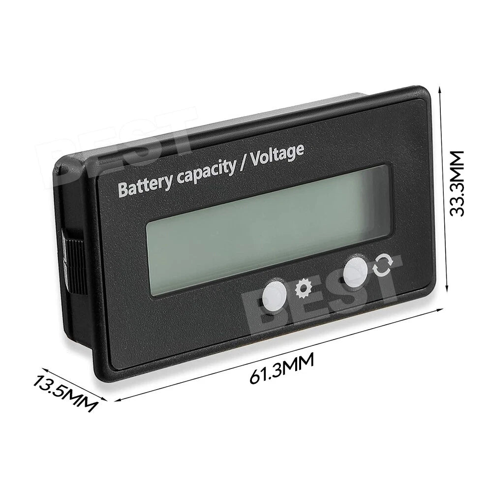 12V-48V Volt Meter Battery Status Indicator Voltage Voltmeter Monitor Caravan - view 6