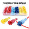 260PCS T-Tap Electrical Wire Crimp Terminals Quick Splice Cable Connectors Kit