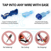 260PCS T-Tap Electrical Wire Crimp Terminals Quick Splice Cable Connectors Kit - view 3