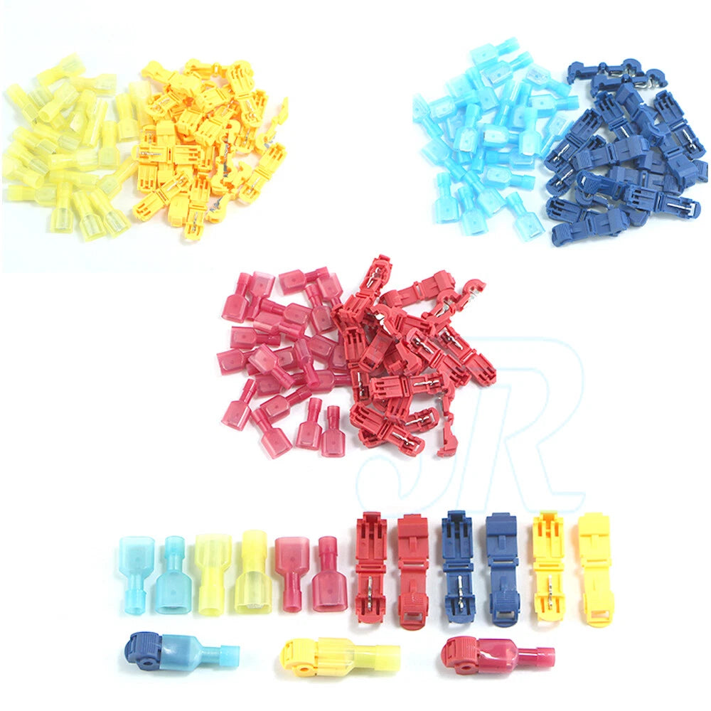 60pcs T-Tap Electrical Wire Crimp Terminals Quick Splice Cable Connectors Kit - view 1