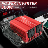 300W Power Inverter Car Converter Charger Adapter DC 12V to AC 240V 2USB 2Socket - view 7
