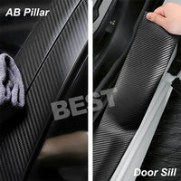 152x300/70CM 4D BLACK CARBON FIBER FIBRE CAR VINYL WRAP FILM ROLL AIR RELEASE - view 4