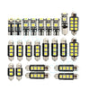 23x Car 12v Led Festoon Interior White Light Bulb 5050 5smd Auto Dome Globe DF