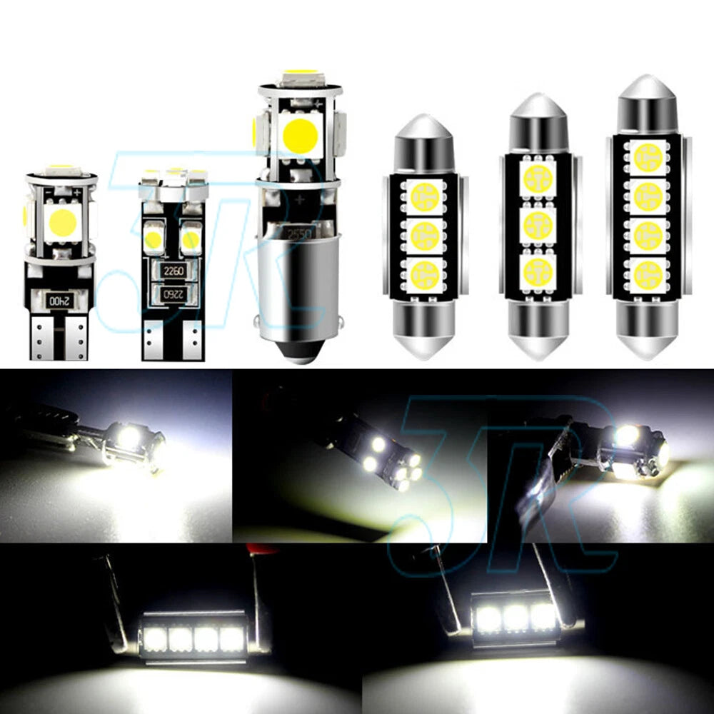 23x Car 12v Led Festoon Interior White Light Bulb 5050 5smd Auto Dome Globe DF - view 3