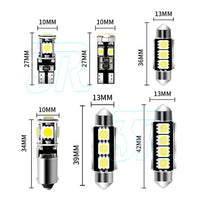 23x Car 12v Led Festoon Interior White Light Bulb 5050 5smd Auto Dome Globe DF - view 4