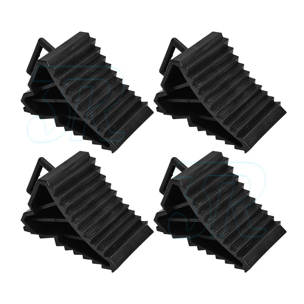 4pcs Heavy Duty Wheel Chock Tough Chocks Stops Car Trailer Boat Caravan - view 1
