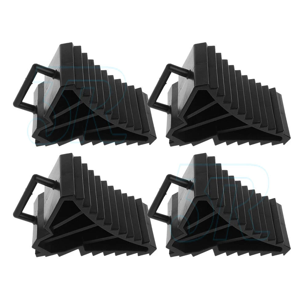 4pcs Heavy Duty Wheel Chock Tough Chocks Stops Car Trailer Boat Caravan - view 7
