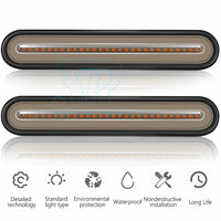 2x 100 LED Neon Tail Lights Sequential Rear Taillight Car Truck Trailer Ute - view 1