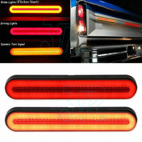 2x 100 LED Neon Tail Lights Sequential Rear Taillight Car Truck Trailer Ute - view 2