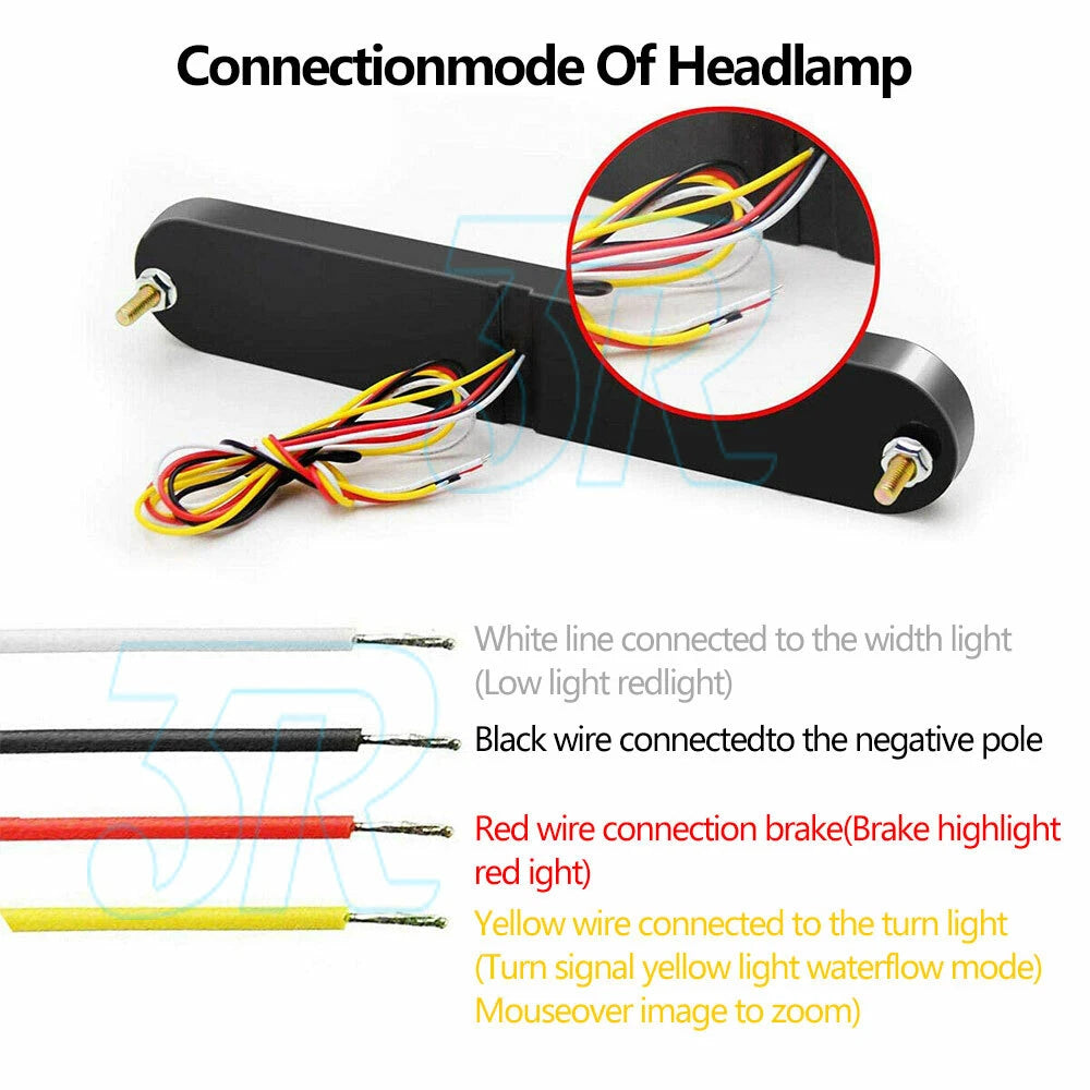 2x 100 LED Neon Tail Lights Sequential Rear Taillight Car Truck Trailer Ute - view 4