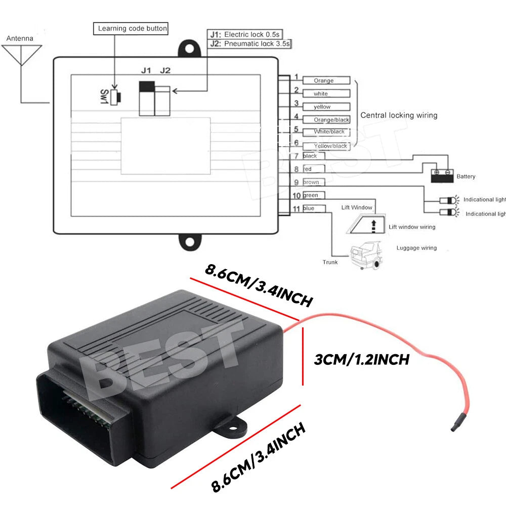 Universal Auto Keyless Entry System Door Remote Control Central Lock Locking Kit - view 9