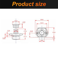 20pcs Push Button Drawer Cupboard Door Catch Lock Caravan RV Cabinet Latch Knob - view 5