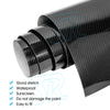 1.51 X 1M 5D GLOSS BLACK CARBON FIBER FIBRE CAR VINYL WRAP FILM ROLL AIR RELEASE