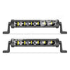 2x 7"inch LED Light Bar 60W Slim 6D Single Row Driving Beam Work Lamp Marine