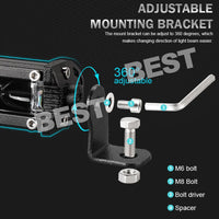 2x 7"inch LED Light Bar 60W Slim 6D Single Row Driving Beam Work Lamp Marine - view 8