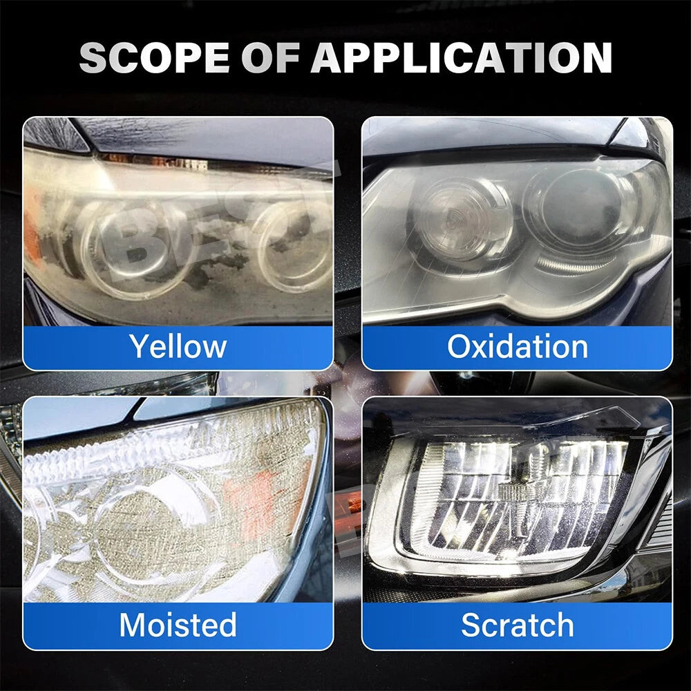 Car Headlight Restoration Kit Lens Lamp Cleaning Sanding Repair Tool For Hummer - view 2