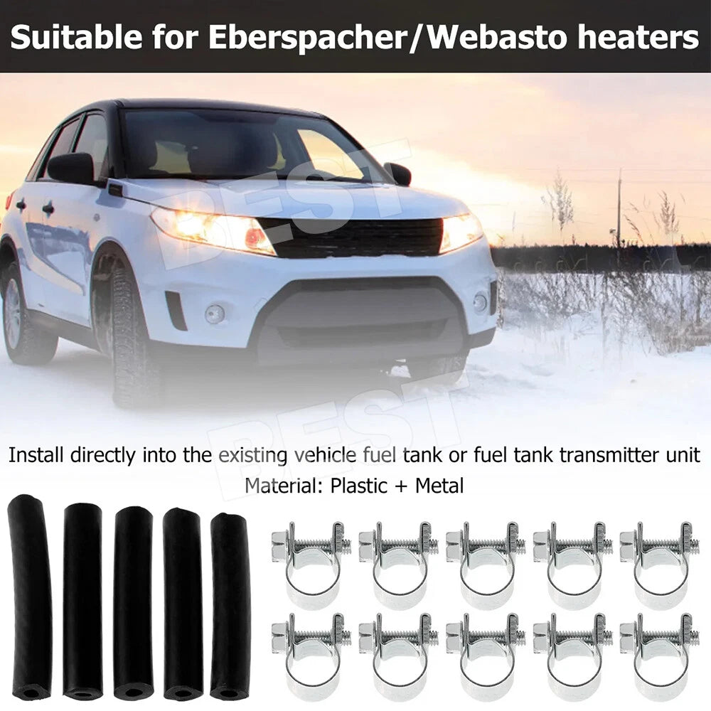 For Webasto Eberspacher Diesel Heater Inline Fuel Filter Hose Clip Pipe Line - view 4