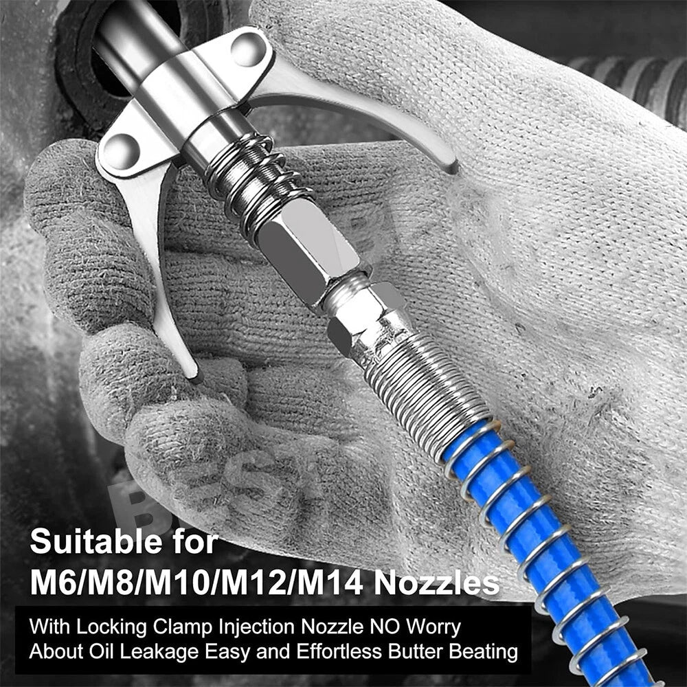 Grease Tool Coupler Heavy-Duty Quick Lock Double Handle Leak-Free Grease Gun - view 1