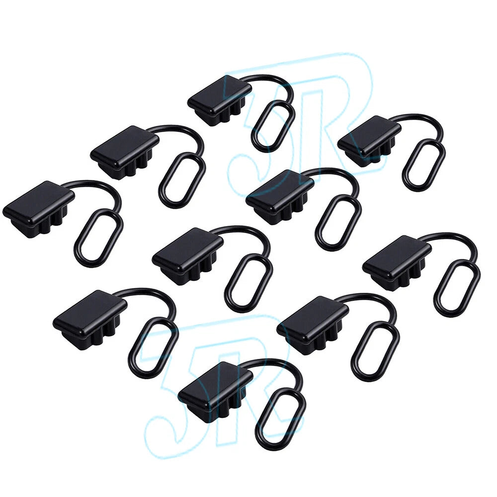 5x For Anderson Plug Cover Dust Cap Style Connectors 50AMP Battery Caravn Black - view 1