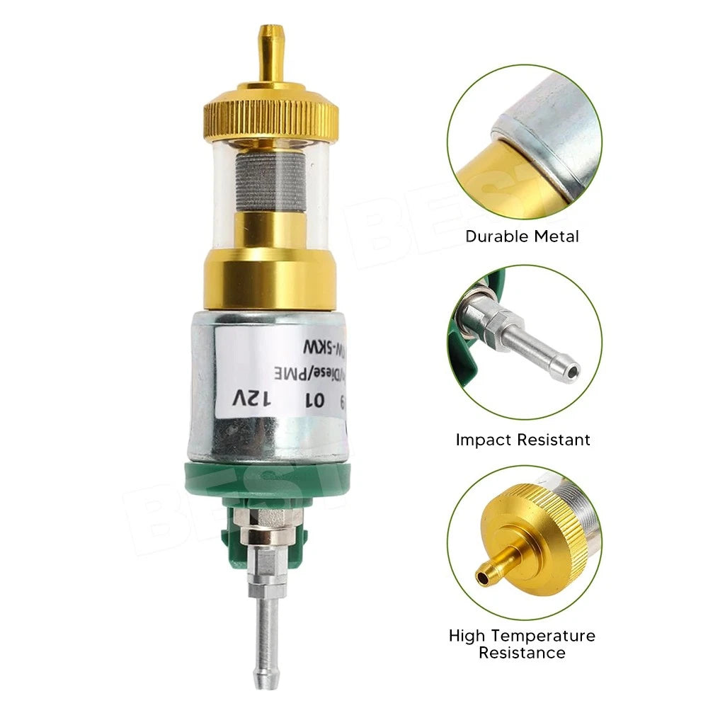 Upgrade 12V Ultra-low Noise Heater Fuel Pump For 1kw-5kw Air Diesel Parking - view 2