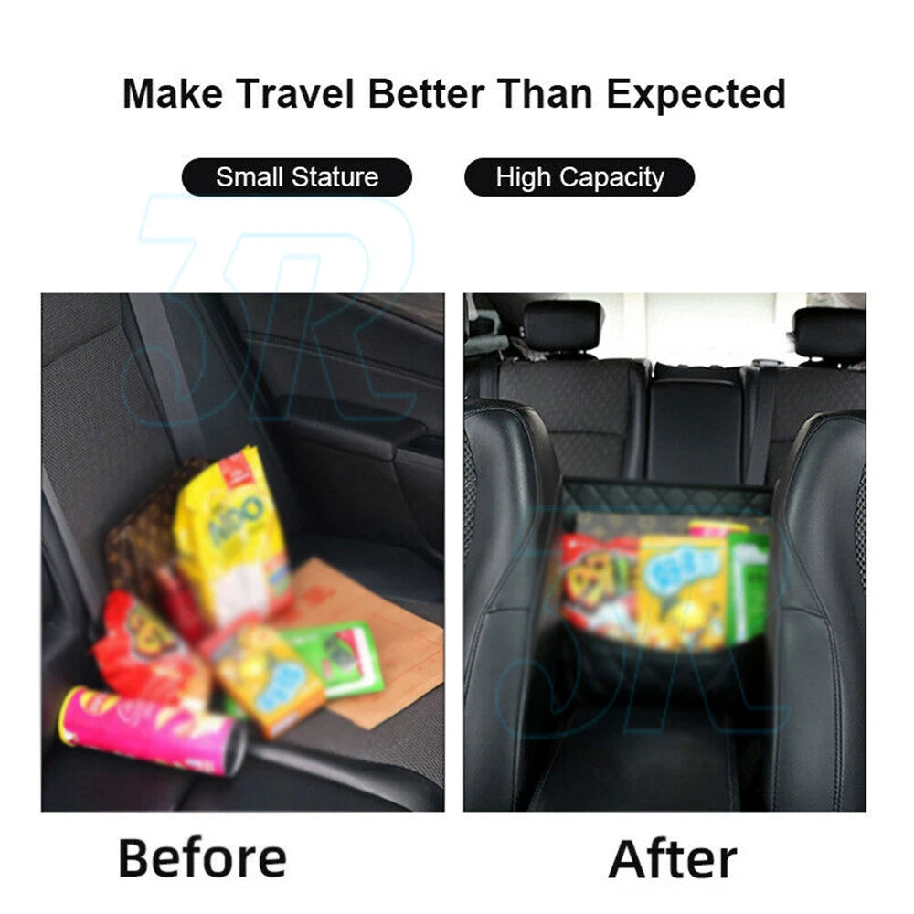Advanced Between Car Seat Storage Bag Net Pocket Handbag Holder Organizer Bag - view 5