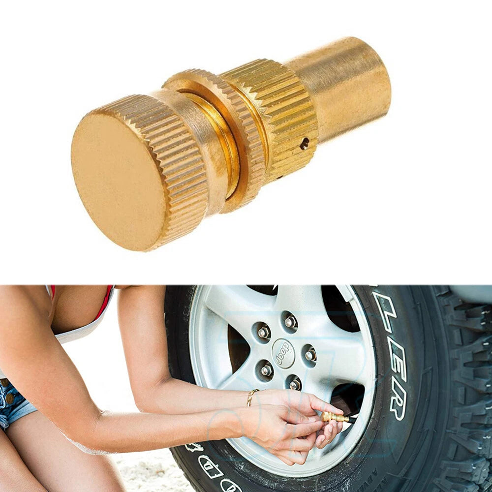 Tyre Deflators x4 Brass Air Deflator 0-60PSI Tire Valve Core Tool 4WD 4X4 - view 5