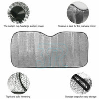 Car Windscreen Sun Shade Heat Reflective Windshield Front Rear Window UV Block - view 2