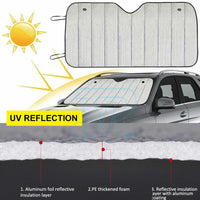 Car Windscreen Sun Shade Heat Reflective Windshield Front Rear Window UV Block - view 4