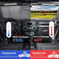 Car Windscreen Sun Shade Heat Reflective Windshield Front Rear Window UV Block - view 5