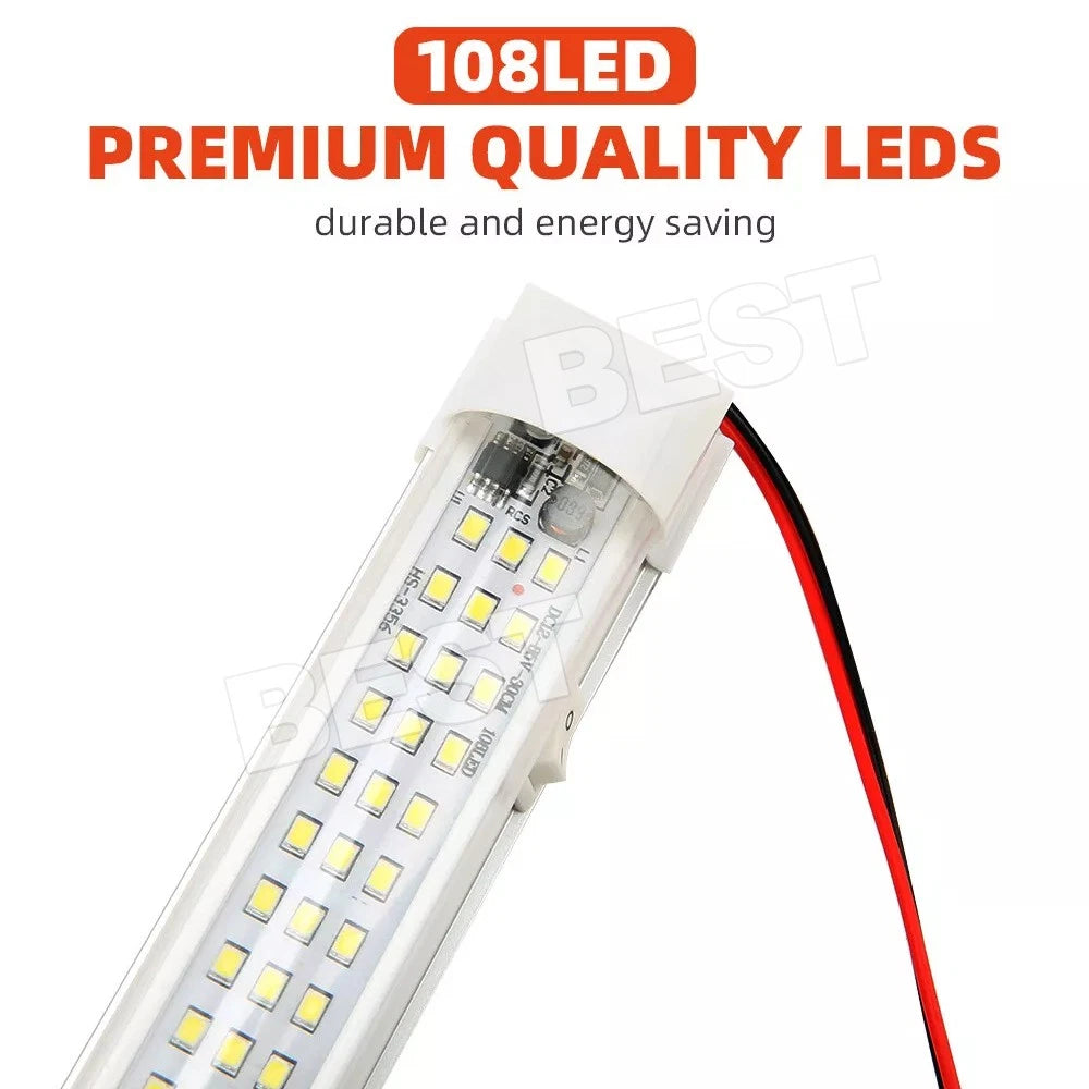 4x LED strip lights Bar Car 12V Waterproof caravan boat fishing camping lights - view 2
