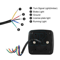 2x Square Led Stop Indicator Trailer Tail Light Truck Caravan Lamp Number Light - view 5