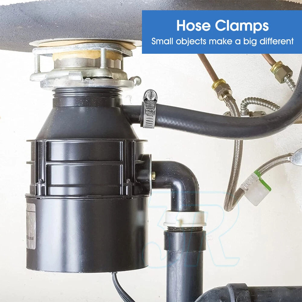 Stainless Steel Hose Clamps Clips Range Worm Gear Pipe Clamp Kit - view 4