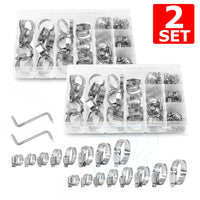 Stainless Steel Hose Clamps Clips Range Worm Gear Pipe Clamp Kit - view 11