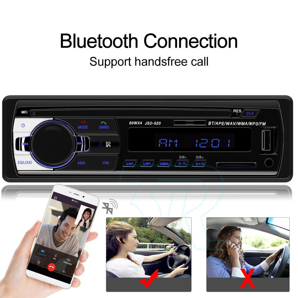 Bluetooth Car In-dash Radio Stereo Head Unit Player 1 DINAU - view 6