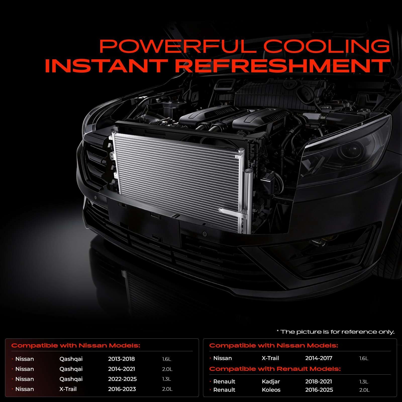 A/C Air Conditioning Condenser for Nissan X-Trail T32 Qashqai J11 Renault Koleos - image 1