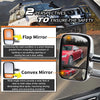 Pair Chrome Extendable Towing Mirrors for Nissan Patrol TY61 GU Y61 1997-2016