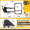 Front Right Chrome Extendable Towing Mirrors for Toyota Landcruiser 200 Series