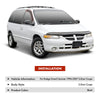 2x Weather Shield Window Visors for Dodge Grand Caravan Base ES 1996-2007 2-Door