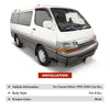 2x Premium Weather Shields WeatherShields Window Visors for Toyota HiAce 92-04