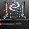 12x Front Control Arm Kits Ball Joint Tie Rod End for Mercedes Benz W211 E200