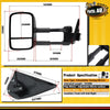 2x Extendable Towing Mirrors for Isuzu D-Max Holden Rodeo Colorado w/o Indicator
