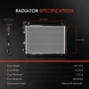 Radiator for Nissan Pulsar N13 Holden Astra 1987-1991 1.6L 1.8L Auto / Manual