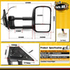 Right Black Extendable Towing Mirrors for Toyota Landcruiser 200 Series 07-19