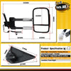 Chrome Extendable Towing Mirror RH w/ Indicator for Isuzu D-Max Holden Colorado
