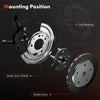 2x Rear Brake Dust Shield for Tesla Model S 5YJS 75D 90D P90D 100D 2019-2024 AWD