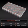 2x Cabin Air Filters for Benz R171 R172 SLK200 SLK300 SLK350 SLC180 2004-2023