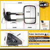 Right Chrome Extendable Towing Mirrors for Toyota Landcruiser Prado 120 02-09