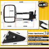 Manual Chrome Extendable Towing Mirror w/ Indicator for Toyota Landcruiser 80